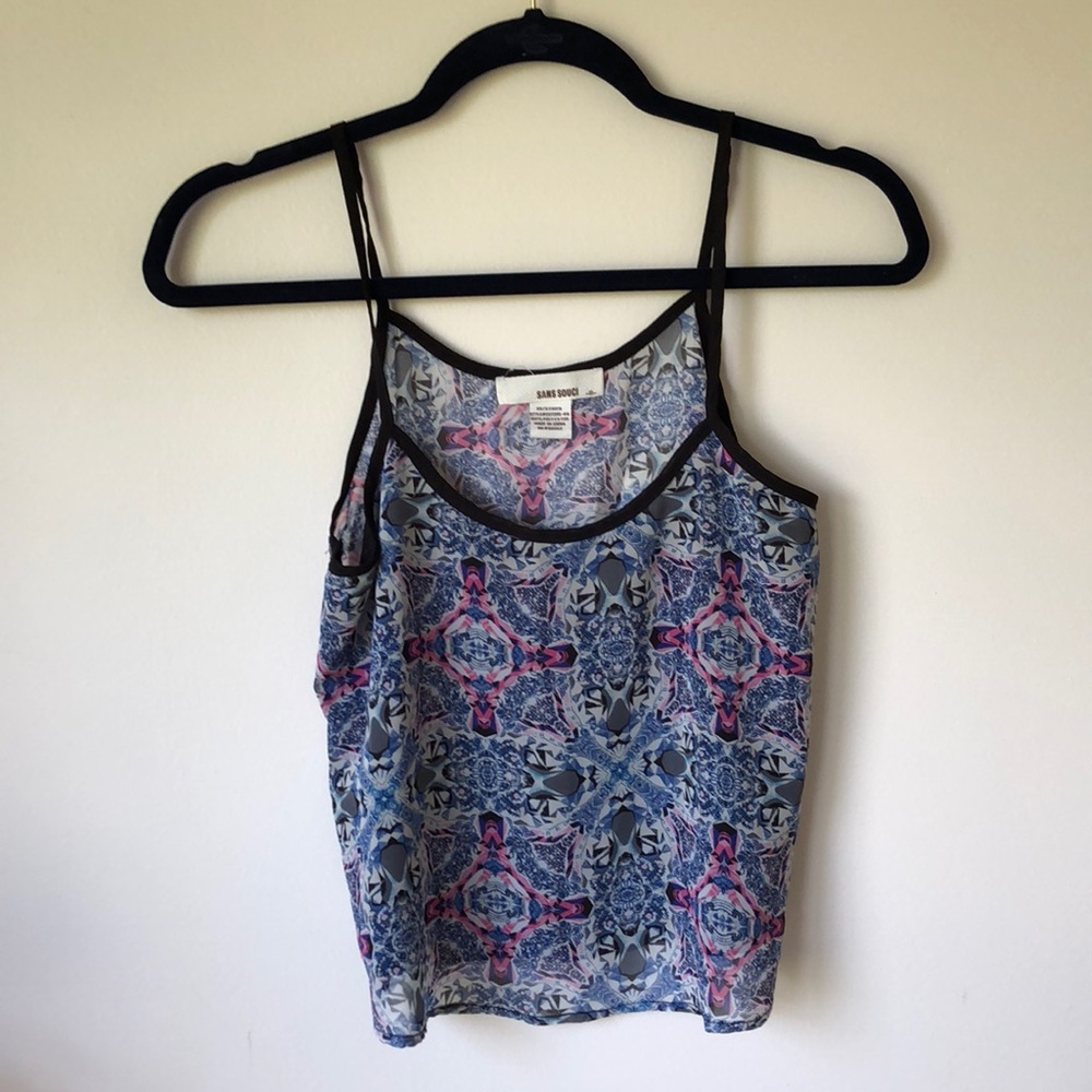 Kaleidoscope crop tank
